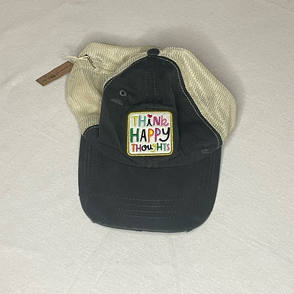 New Think Happy Thoughts Hat by Natural Life